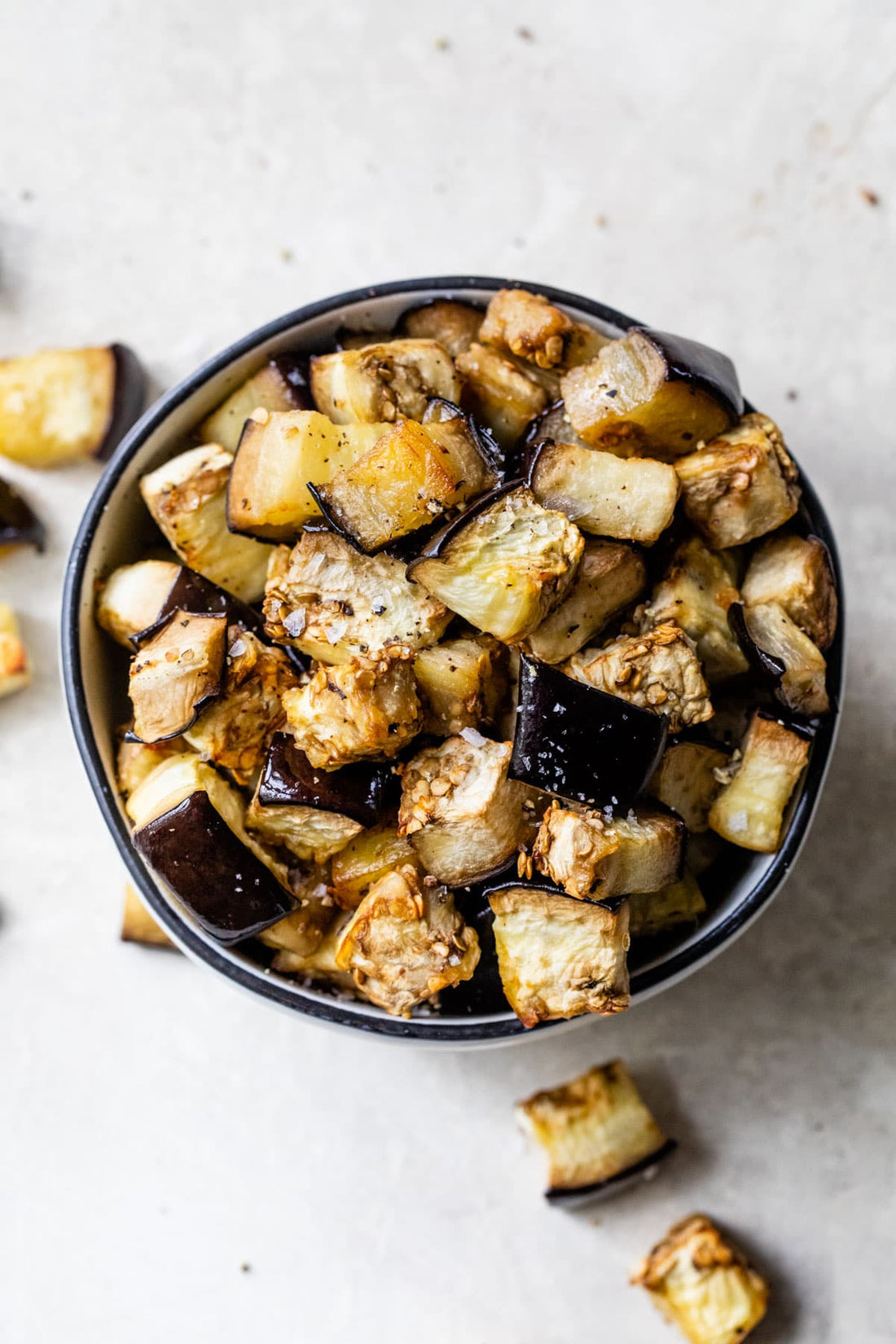 4 Ingredient Roasted Eggplant—Tender and Caramelized