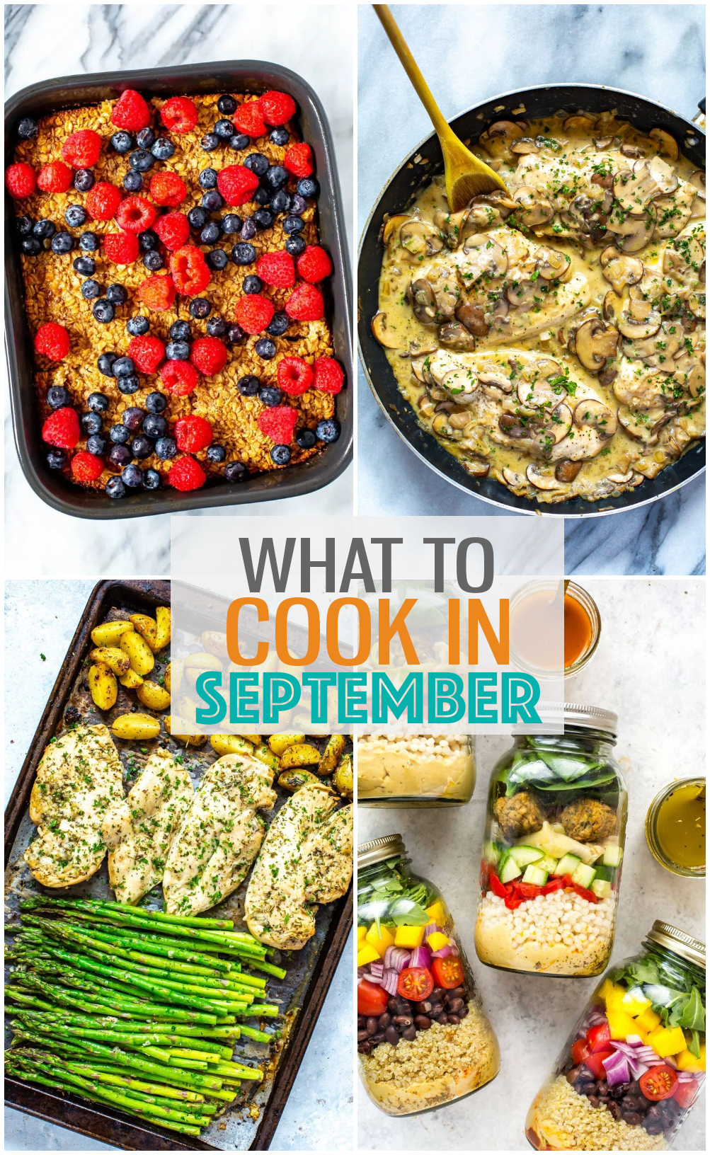 WHAT TO COOK IN SEPTEMBER {RECIPE ROUNDUP}