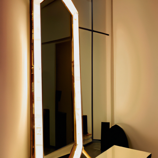 Discover the perfect addition to your space with our stunning full-length mirror. Illuminate your surroundings with elegance and create a breathtaking atmosphere. Click now!