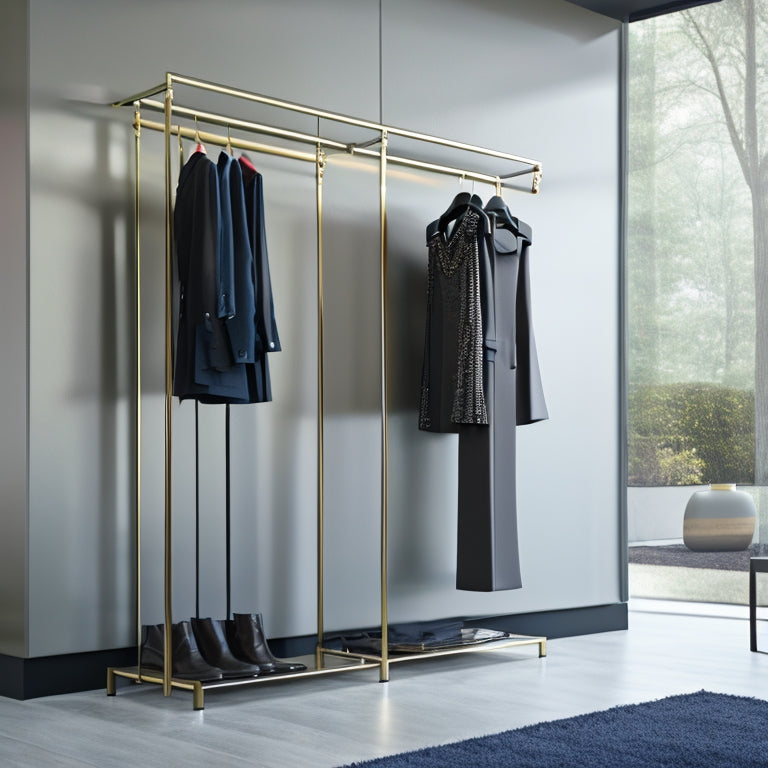 Discover the perfect metal clothing rack for your home or store display. Elevate your style with this stylish and functional piece. Shop now!