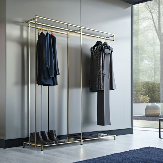 Discover the perfect metal clothing rack for your home or store display. Elevate your style with this stylish and functional piece. Shop now!