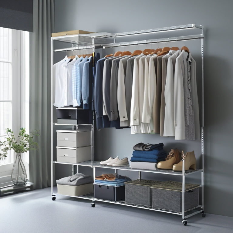 Discover the game-changing Z Rack: your ultimate space-saving answer to clothing storage woes. Say goodbye to clutter and hello to organization! Click now.