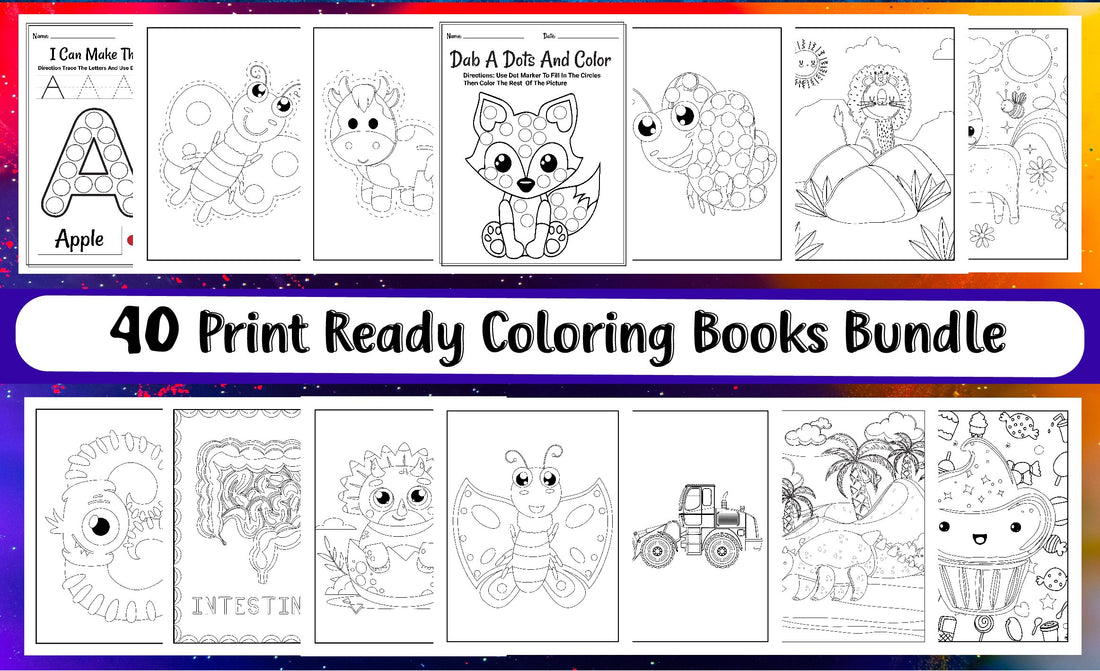 Color Your World with Our Amazing Coloring Book Bundle!