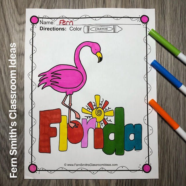 A Summer Coloring Book Make a Great, Inexpensive End of the Year Gift For Your Students!