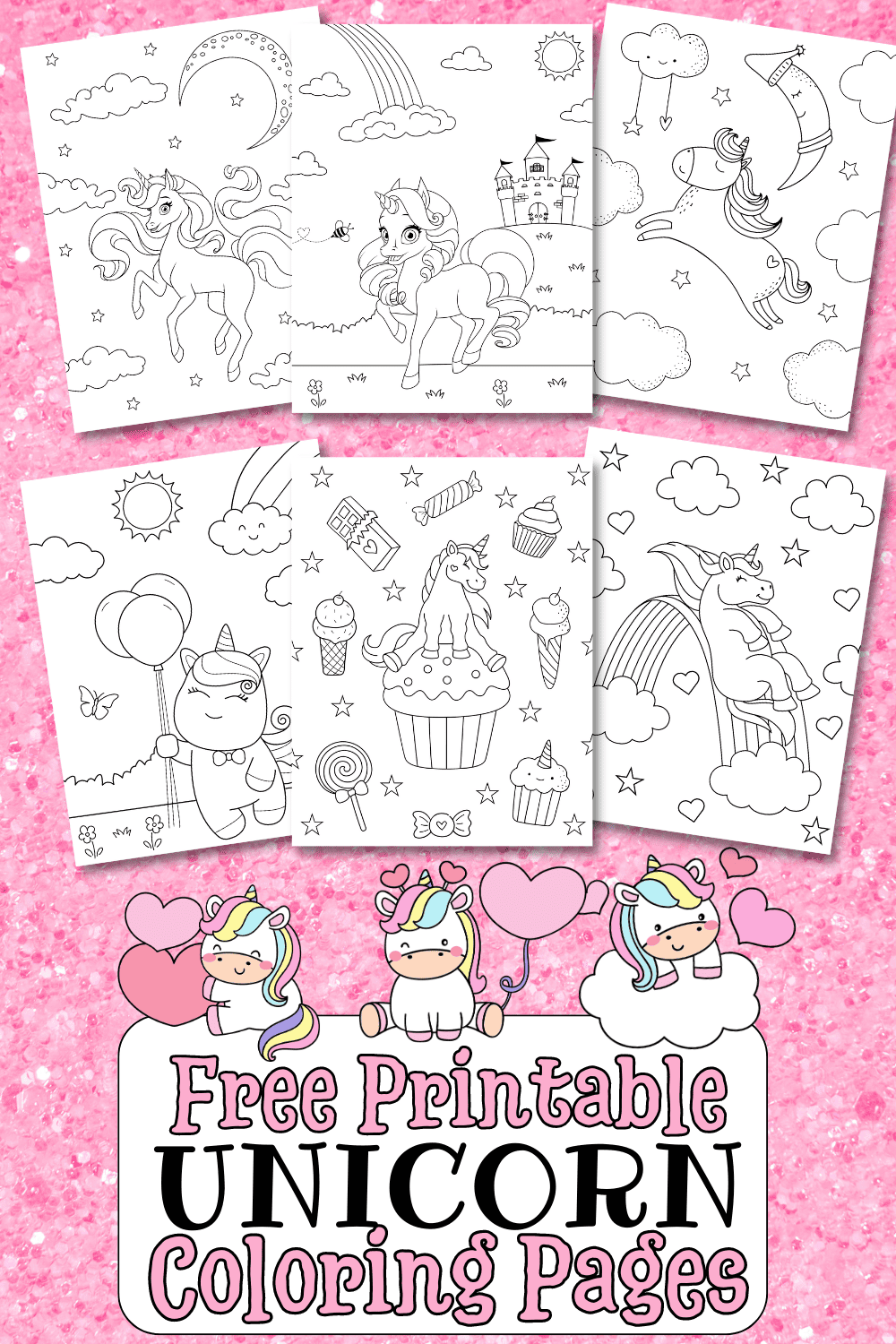 20 Free Printable Unicorn Coloring Pages