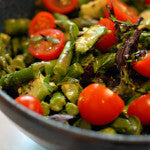 Asparagus Salad with Tomatoes and Basil