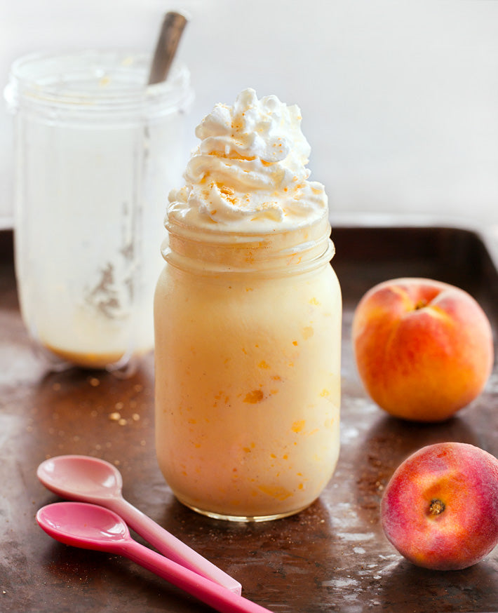 Healthy Peach Milkshake