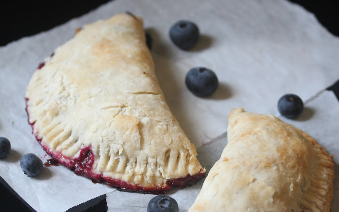 Blueberry Hand Pies With a Flaky Crust [Vegan]