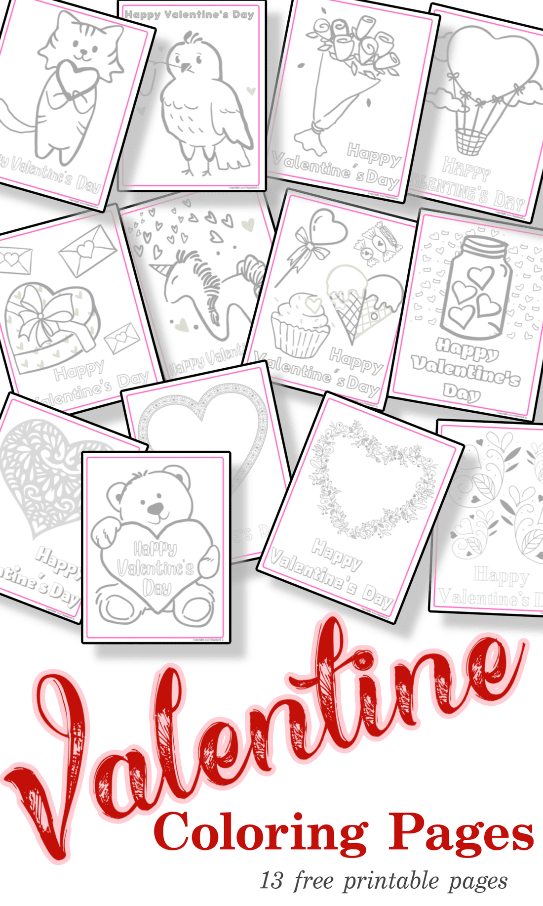 Valentine’s Day Printable Coloring Pages