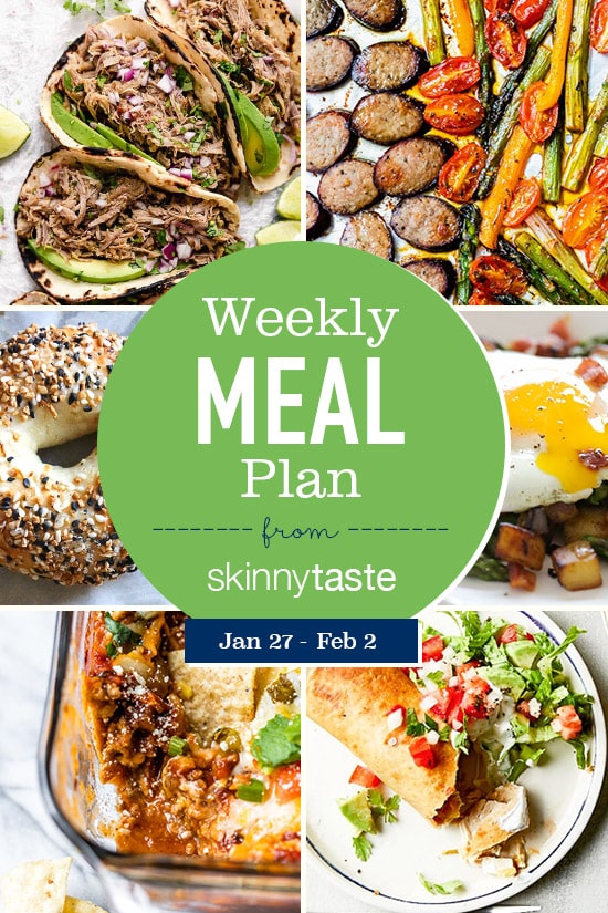 Skinnytaste Meal Plan (January 27-February 2)