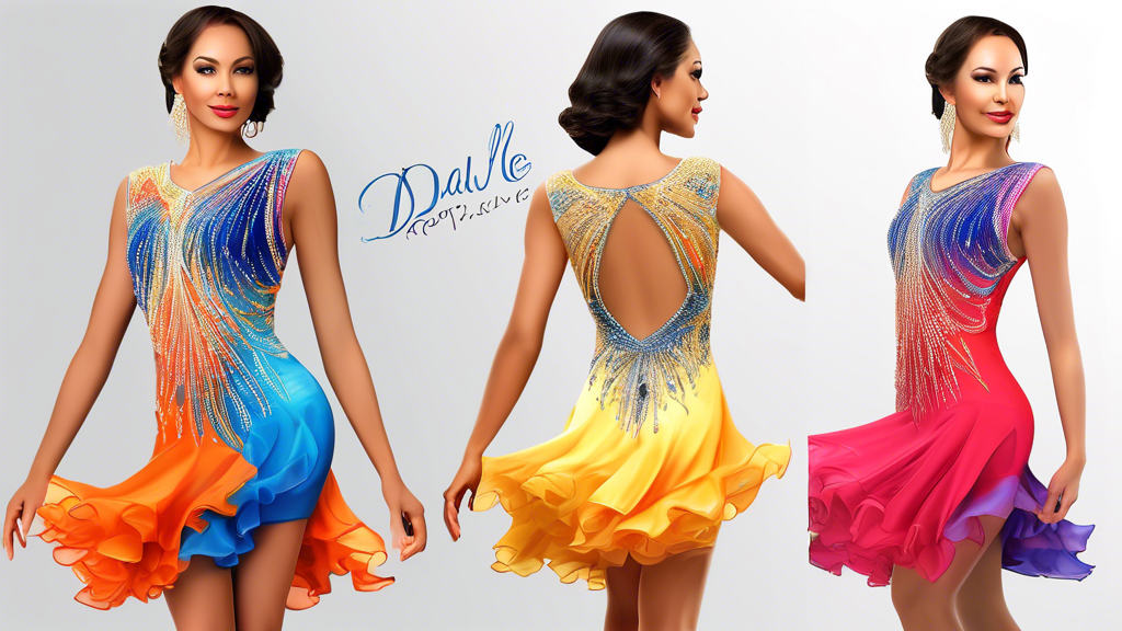 **DALL-E prompt:**

Design a stunning Latin dance competition dress that combines elegance, movement, and vibrant colors. The dress should feature intricate beading, flowing fabric, and a unique silho