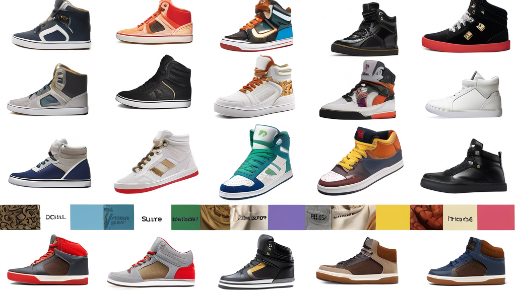 Sure, here is a DALL-E prompt for an image that relates to the article title Affordable Hip Hop Shoe Brands for Dancers:

A collage of high-top sneakers with thick soles in various styles and colors. 