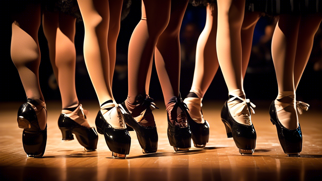 **DALL-E Prompt for Image Related to Tap Shoes Pros Recommend Article**

Generate an image of a group of tap dancers, wearing various styles of tap shoes, performing a complex routine on a stage. The 