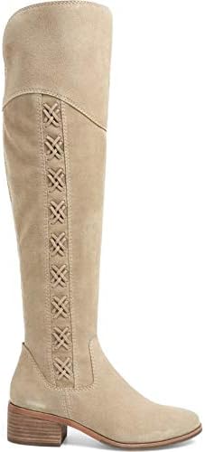 Women's KREESELL Over The Knee Riding Boot Taupe Notch