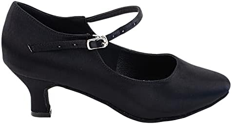 Ladies Waltz, Tango, Foxtrot Ballroom Dance Shoes - S9137-2" Heel & Heel Protector