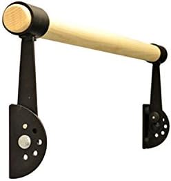 USA Made - Traditional Wood Hinged/Adjustable Wall Mount Ballet Barre System