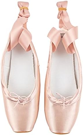 Professional Ballet Pointe Shoes Ladies Dance shoes with Ribbons for women girls child satin Ballet Shoes (Color : black-JoJo's Bizarre Adventure1, Size : 12.5)