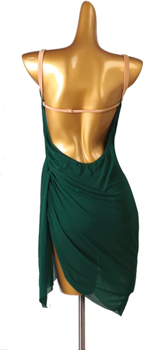 Women Sleeveless Wrap Adult Lyrical Dance Dress Modern Contemporary Costume Ballroom Dance Training Dress
