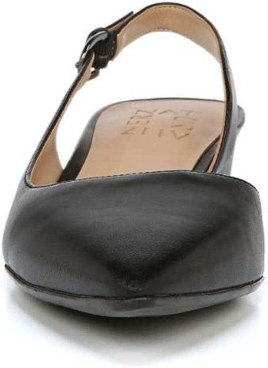 Womens Banks Slingback Low Heel Pointed Toe Pumps