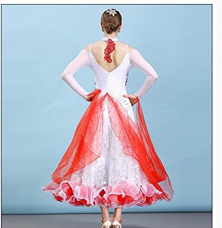 Colored Diamonds Waltz National Standard Ballroom Dance Competition Costume Adult Female