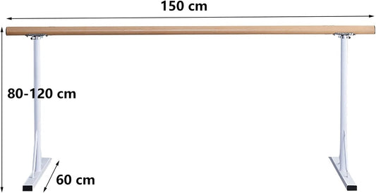 Portable Ballet Barre, 2m Adjustable Gymnastics Bar, Freestanding Dance Exercise Equipment for Home Fitness Flexibility Training (Color : Pink, Size : 2 m) (White 1.5 m)