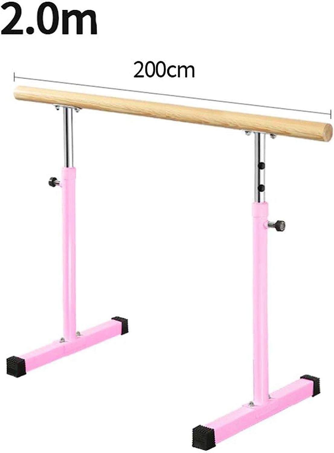 Mobile Ballet Barre Portable for Home Or Studio Freestanding Adjustable Bar for Stretch Dance Or Active Workouts