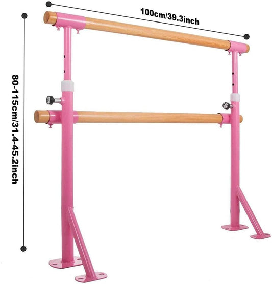 Dance Bar Ballet Bar Ballet Bar Dance Bar, Double Ballet, Gymnastics Fitness Portable Stretching Bar, Floor Type Home Dance Bar, Adjustable Height ()