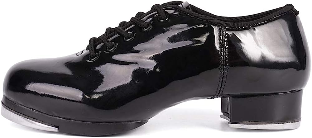 Jazz Tap Dance Shoes with Split Sole for Men Tap dancing shoes Square dancing shoes Lace up soft sole dance shoes