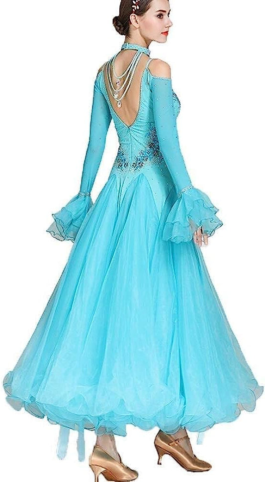 Women Ballroom Dance Dresses Performance Suit Modern Waltz Standard Ballroom Competition Dresses Stage Costumes