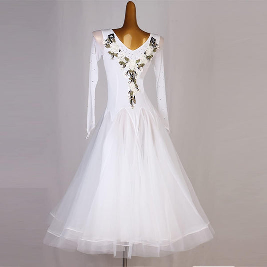 Women's National Standard Dance Dress Summer Modern Standard Dress Ballroom Dresses Competition Costumes