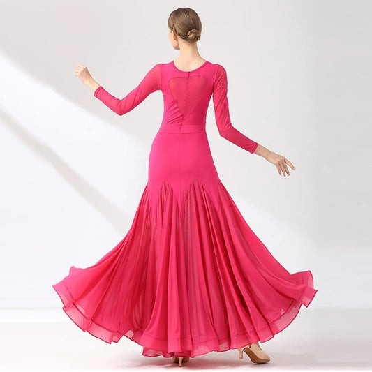 Professional Ballroom Dance Dresses for Women Waltz Flamenco Performance Costume National Standard Dance Dress