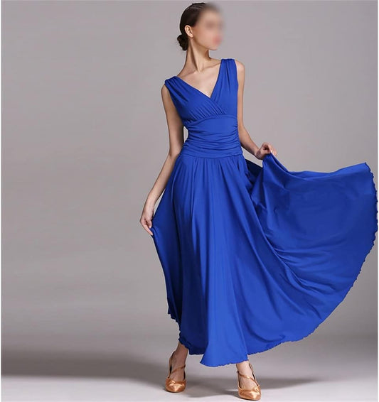 Ballroom Standard Dance Dress Womens Waltz Dance Competition Costume Ballroom Dance Dress Performance Dress (Color : D, Size : XXL Code)