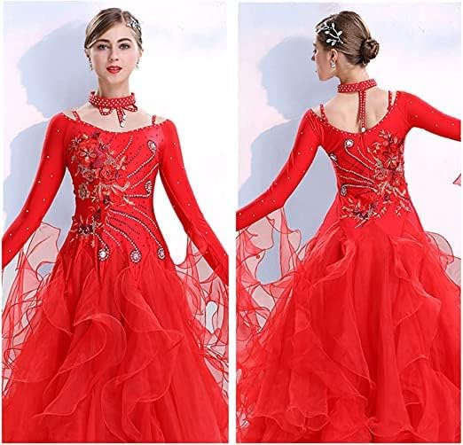 Professional Ballroom Dance Dresses Women's Waltz Salsa Performance Dancing Outfit Social Dance Competition Costumes