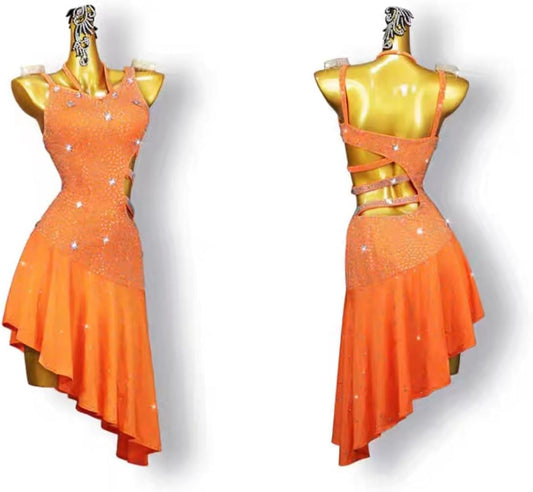 Women's Latin Dance Competition Dresses Salsa Dance Outfit Cha Cha Performance Costumes Ballroom Dancewear