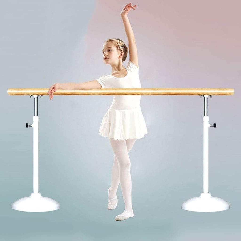 Dance Bar, Ballet Bar, Ballet Bar, Dance Bar, Floor Ballet, Adjustable Dancing Bar, Adult Child Portable Household Bar, Stretching, Folding (White. 1.5M)