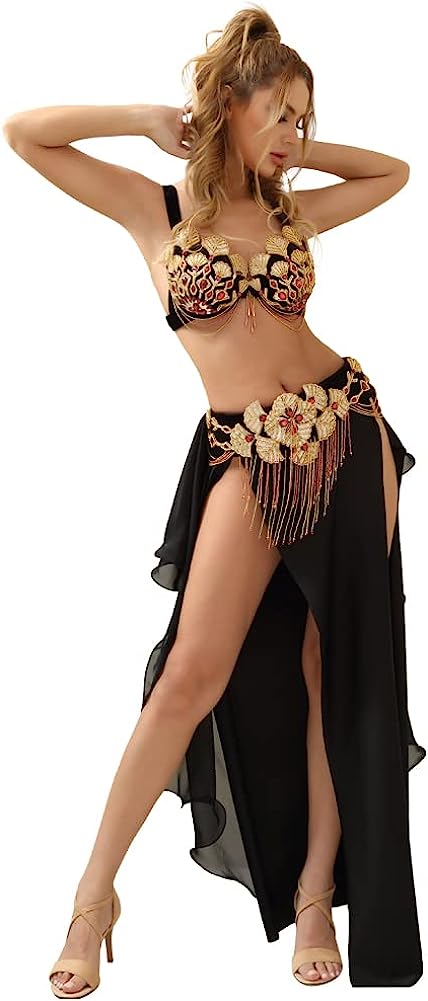 Belly Dancer Costumes for Women Belly Dance Bra and Belt Belly Dancing Skirt Bellydance Costume Carnival Outfit