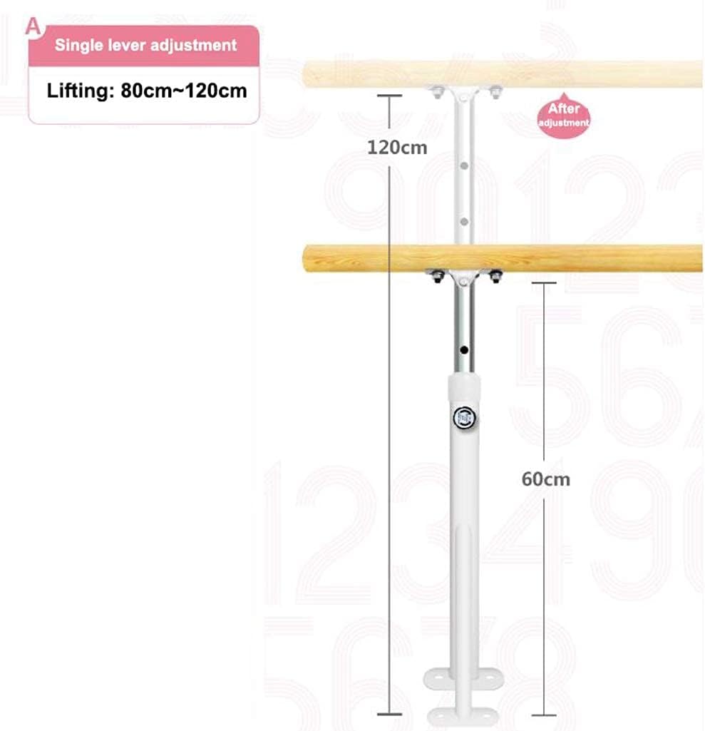 Portable Ballet Barre Freestanding Stretch Dance Bar with Powerful Suction Cup Base for Home or Studio Fitness