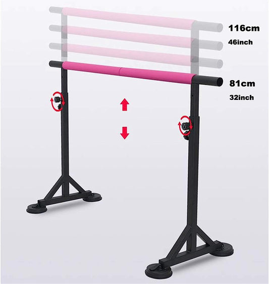 Ballet Barre Portable for Home Or Studio Height Adjustable Bar for Stretch Dance Or Active Workouts for Kids and Adults(Size:1.5M) ()