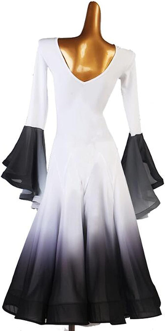 Ballroom Dance Dresses for Women Salsa Foxtrot Costumes Social Flamenco Dance Wear Waltz Performance Dancing Outfit
