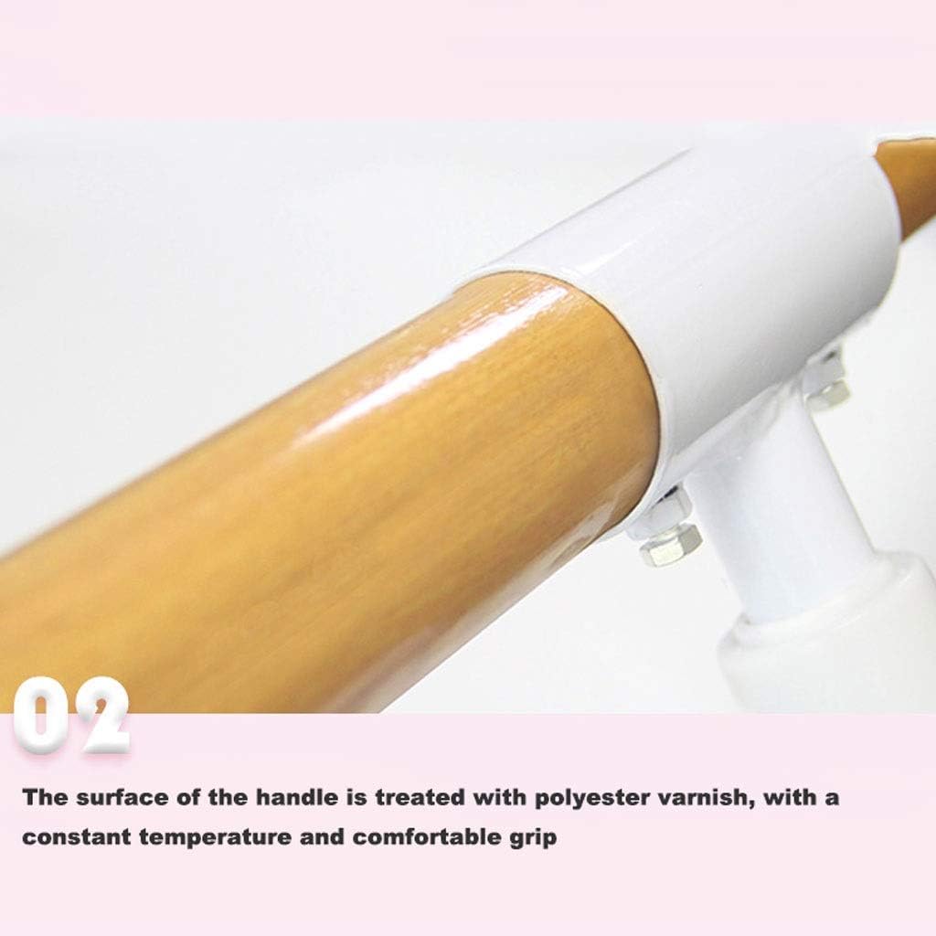 Ballet Barre,Ballet Bar Ballet Barre Bar,Double Ballet Bar,Portable Fitness Gymnastics Stretching Barre,Floor Type Home Dance Bracket,Adjustable (1.5M) (Pink 1M)