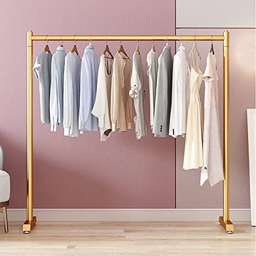 Garment Clothing Rack Standing, Rolling Clothes Organizer with Bottom Shelves for Hanging Clothes, Metal Laundry Hanger Stand Wardrobe Coat Rack Closet Rods, 100×150cm