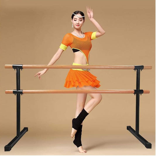 Double Ballet Barre Portable Mobile Ballet Bar Freestanding Stretch Dance Bar for Home Barre Workouts Or Pointe Work Practice (Size : 1M) ()