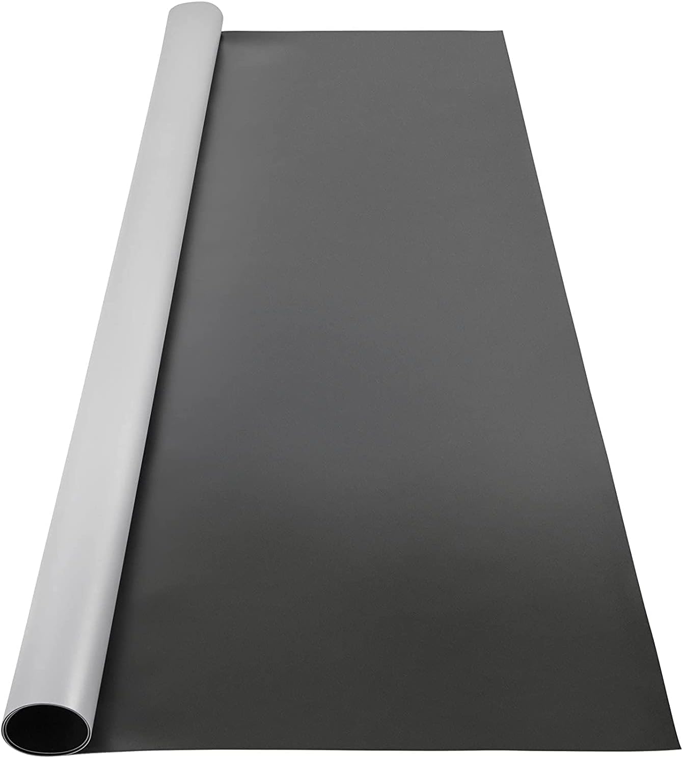 Dance Floor Roll 0.06in Thickness Vinyl Dance Floor Roll Grey/Black Dance Flooring, Non-slide Premium Large Yoga Mat, 6.6FT x 11.8FT Roll Mat for Dance Studios, Home Studios, Gyms, and Offices