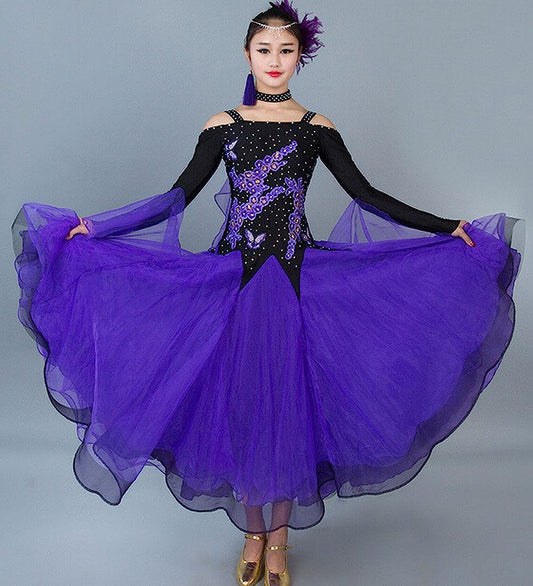 Women Modern Smooth Ballroom Dance Dress Standard Ballroom Dress