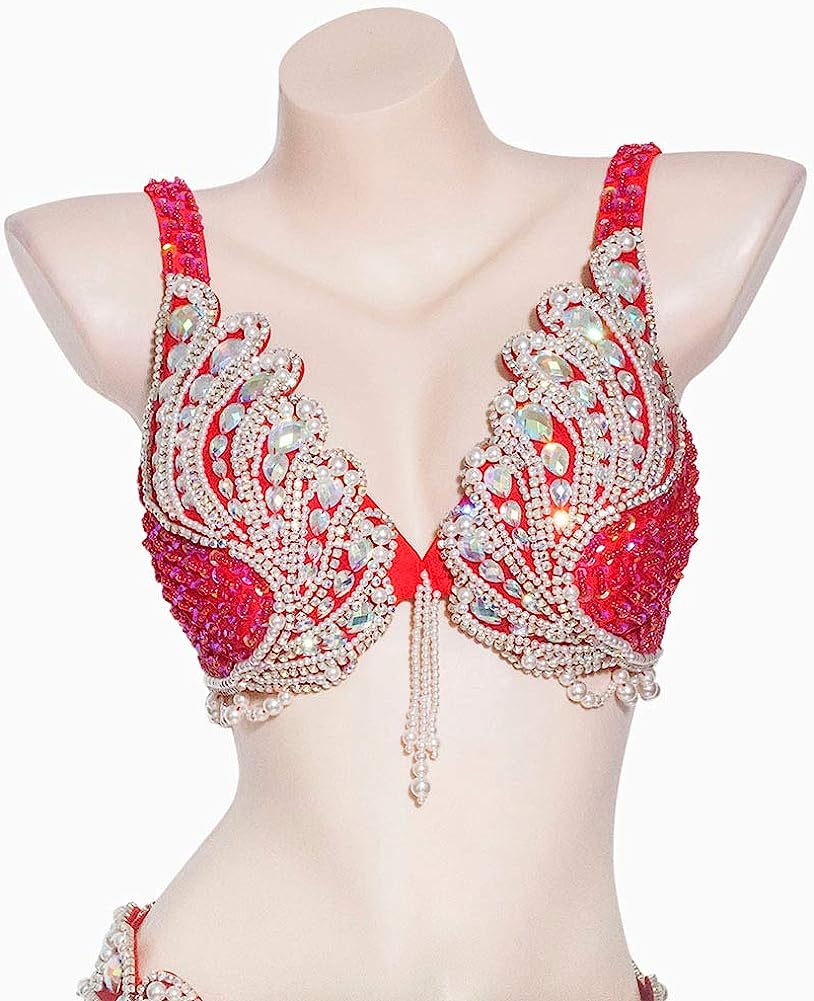 Belly Dancer Costumes for Women Belly Dance Bra and Belt Dancing Outfit Bellydance Costume Carnival Bra Belt