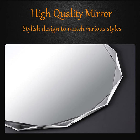 Single Beveled Edge Frameless Wall Mount Bathroom Vanity Mirror, 30” X 36”