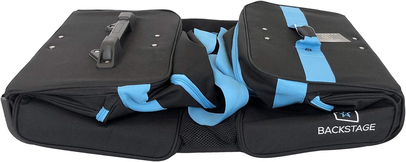 Dance Travel Bag with Garment Rack - Black/Turquoise