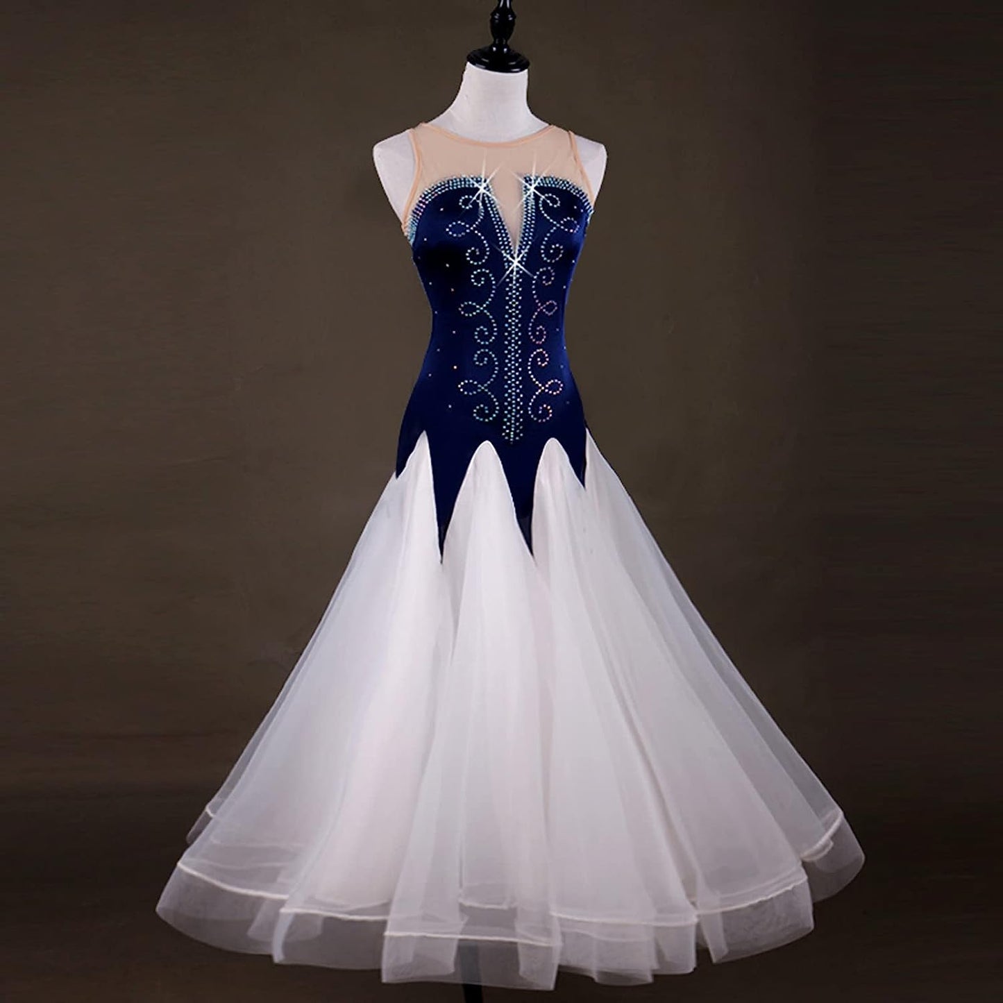 National Standard Dance Dress Prom Dresses Sleeveless Women's Modern Dance Competition Costumes Waltz Dress