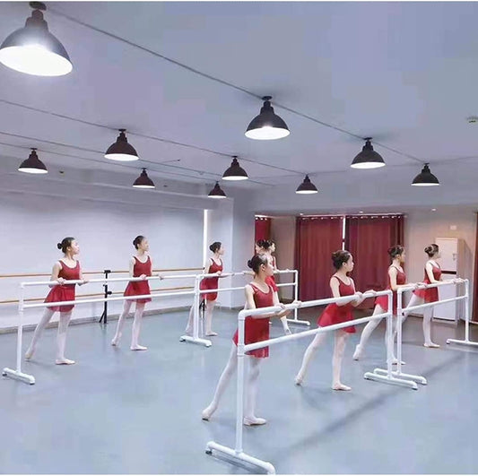 Freestanding Ballet Bar Portable Ballet Barre Adjustable Freestanding Stretch Dance Room Home Double Bars for Dancing Fitness Detachable 220328