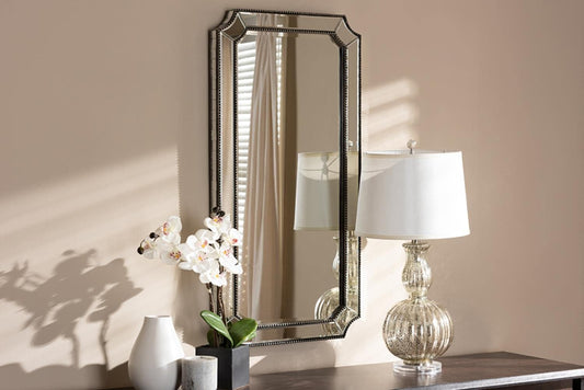 Romina Decorative Wall Mirror in Silver